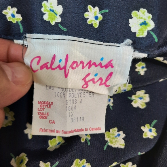 Vintage California Girl 2 Piece Plus Size Skirt Set - Picture 13 of 14